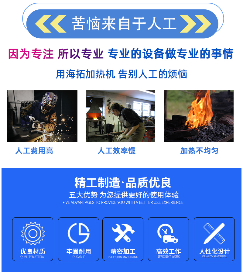 igbt超音頻電源 超音頻鍛造加熱爐 配合送料機(jī)自動(dòng)上下料熱鍛(圖2)