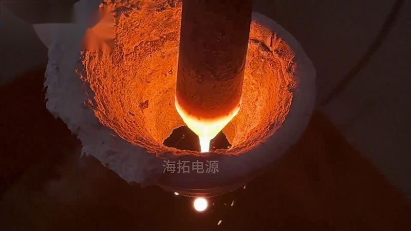 40KW的超高頻感應加熱設備，頻率800Khz，用于加熱滴熔淬火熱處理