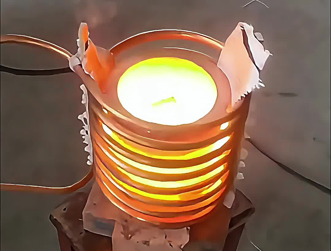 標(biāo)準(zhǔn)5公斤熔煉爐，可以采用專用的熔煉感應(yīng)加熱電源作為加熱工具