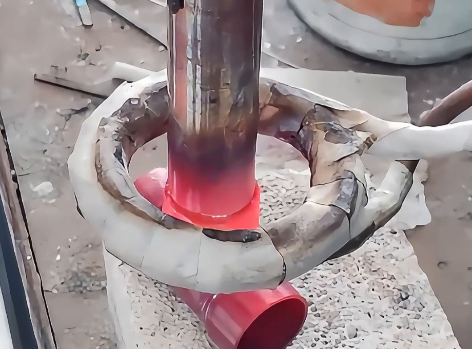 銅管三通焊接還在靠火焰釬焊？來看高頻焊機演示現(xiàn)場