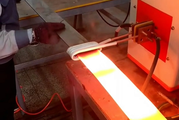 超高頻感應加熱設(shè)備對鋼板鋼片退火試樣演示